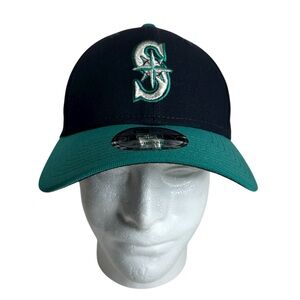 New Era 9FORTY Seattle Mariners The League Alternate 1 Strapback Hat Navy Teal